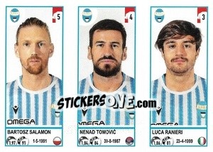 Sticker Bartosz Salamon / Nenad Tomovic / Luca Ranieri - Calciatori 2020-2021 - Panini