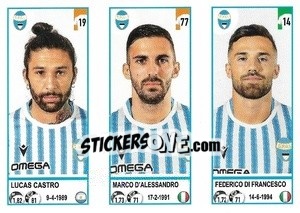 Sticker Lucas Castro / Marco D'Alessandro / Federico Di Francesco - Calciatori 2020-2021 - Panini