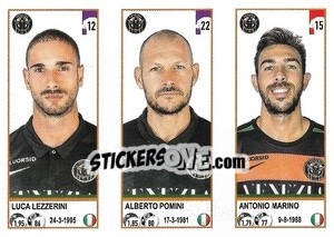 Sticker Luca Lezzerini / Alberto Pomini / Antonio Marino - Calciatori 2020-2021 - Panini