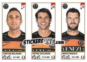 Figurina Cristian Molinaro / Pietro Ceccaroni / Marco Modolo - Calciatori 2020-2021 - Panini