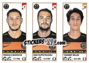 Cromo Pasquale Mazzocchi / Gian Filippo Felicioli / Youssef Maleh - Calciatori 2020-2021 - Panini