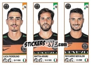 Cromo Luca Fiordilino / Mattia Aramu / Riccardo Bocalon - Calciatori 2020-2021 - Panini