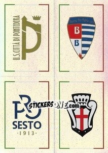 Sticker Pontedera / Pro Patria / Pro Sesto / Pro Vercelli