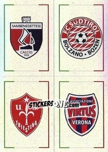 Sticker Sambenedettese / Südtirol / Triestina / Virtus Verona