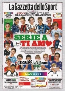 Figurina La Gazzetta dello Sport (prima pagina) - Calciatori 2020-2021 - Panini