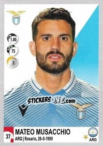 Figurina Mateo Musacchio - Calciatori 2020-2021 - Panini