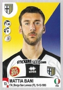 Cromo Mattia Bani - Calciatori 2020-2021 - Panini