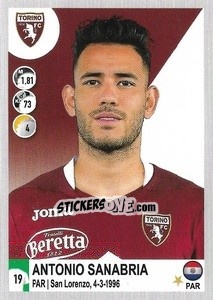Sticker Antonio Sanabria - Calciatori 2020-2021 n. M45 - Panini