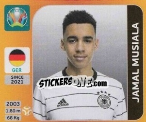 Sticker Jamal Musiala - UEFA Euro 2020 Tournament Edition. 678 Stickers version n. AGG1 - Panini