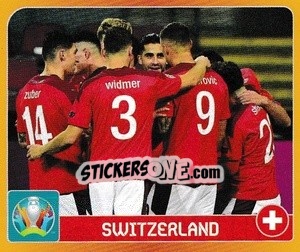 Figurina Group A. Switzerland - UEFA Euro 2020 Tournament Edition. 678 Stickers version - Panini