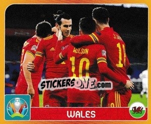 Sticker Group A. Wales - UEFA Euro 2020 Tournament Edition. 678 Stickers version - Panini