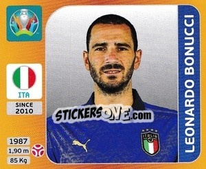 Sticker Leonardo Bonucci - UEFA Euro 2020 Tournament Edition. 678 Stickers version n. 16 - Panini