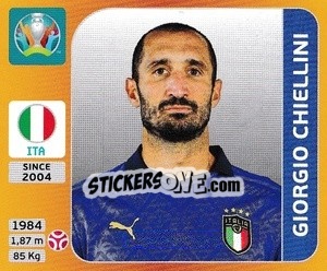 Sticker Giorgio Chiellini - UEFA Euro 2020 Tournament Edition. 678 Stickers version n. 17 - Panini