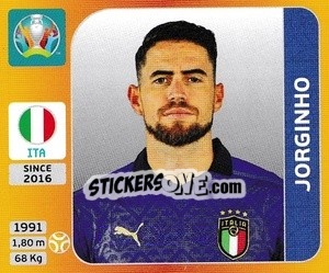 Sticker Jorginho - UEFA Euro 2020 Tournament Edition. 678 Stickers version - Panini