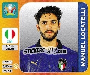 Sticker Manuel Locatelli - UEFA Euro 2020 Tournament Edition. 678 Stickers version - Panini