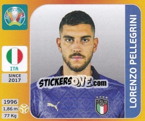 Figurina Lorenzo Pellegrini - UEFA Euro 2020 Tournament Edition. 678 Stickers version - Panini