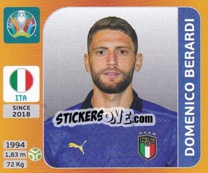 Figurina Domenico Berardi - UEFA Euro 2020 Tournament Edition. 678 Stickers version - Panini