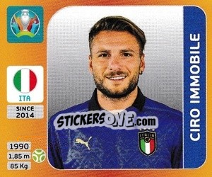 Cromo Ciro Immobile - UEFA Euro 2020 Tournament Edition. 678 Stickers version - Panini