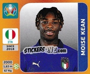 Cromo Moise Kean - UEFA Euro 2020 Tournament Edition. 678 Stickers version - Panini
