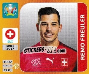 Sticker Remo Freuler - UEFA Euro 2020 Tournament Edition. 678 Stickers version n. 54 - Panini