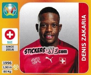 Cromo Denis Zakaria - UEFA Euro 2020 Tournament Edition. 678 Stickers version - Panini