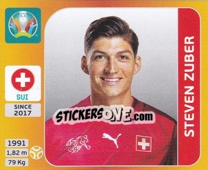 Sticker Steven Zuber - UEFA Euro 2020 Tournament Edition. 678 Stickers version n. 60 - Panini