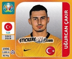 Figurina Uğurcan Çakır - UEFA Euro 2020 Tournament Edition. 678 Stickers version - Panini