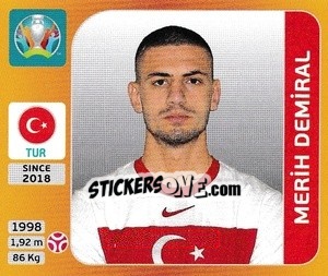 Sticker Merih Demiral - UEFA Euro 2020 Tournament Edition. 678 Stickers version - Panini