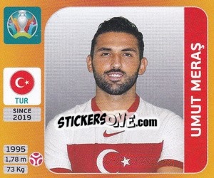 Sticker Umut Meraş - UEFA Euro 2020 Tournament Edition. 678 Stickers version - Panini