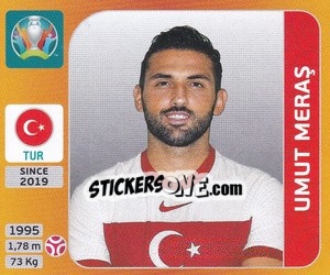 Cromo Umut Meraş - UEFA Euro 2020 Tournament Edition. 678 Stickers version - Panini