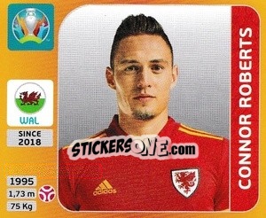 Figurina Connor Roberts - UEFA Euro 2020 Tournament Edition. 678 Stickers version - Panini