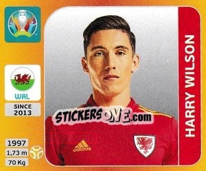 Sticker Harry Wilson - UEFA Euro 2020 Tournament Edition. 678 Stickers version n. 115 - Panini