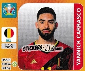 Sticker Yannick Carrasco - UEFA Euro 2020 Tournament Edition. 678 Stickers version - Panini