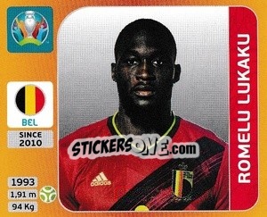 Cromo Romelu Lukaku - UEFA Euro 2020 Tournament Edition. 678 Stickers version - Panini