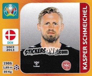 Sticker Kasper Schmeichel - UEFA Euro 2020 Tournament Edition. 678 Stickers version - Panini