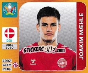 Sticker Joakim Mæhle - UEFA Euro 2020 Tournament Edition. 678 Stickers version - Panini