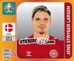 Sticker Jens Stryger Larsen - UEFA Euro 2020 Tournament Edition. 678 Stickers version - Panini
