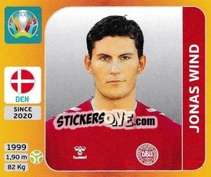 Sticker Jonas Wind - UEFA Euro 2020 Tournament Edition. 678 Stickers version - Panini