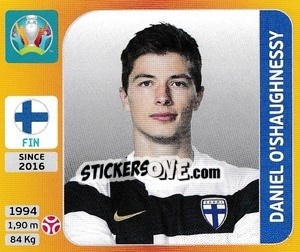 Sticker Daniel O'Shaughnessy - UEFA Euro 2020 Tournament Edition. 678 Stickers version - Panini