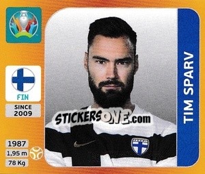 Sticker Tim Sparv - UEFA Euro 2020 Tournament Edition. 678 Stickers version - Panini