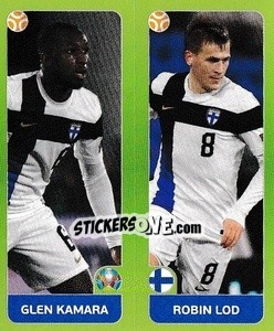 Figurina Glen Kamara / Robin Lod - UEFA Euro 2020 Tournament Edition. 678 Stickers version - Panini