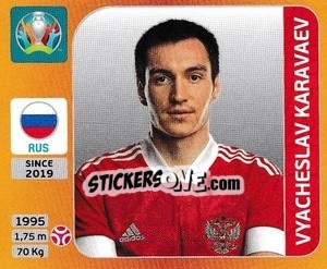 Sticker Vyacheslav Karavaev - UEFA Euro 2020 Tournament Edition. 678 Stickers version n. 214 - Panini