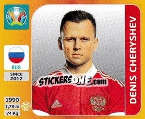 Sticker Denis Cheryshev - UEFA Euro 2020 Tournament Edition. 678 Stickers version - Panini