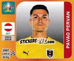 Sticker Pavao Pervan - UEFA Euro 2020 Tournament Edition. 678 Stickers version n. 236 - Panini