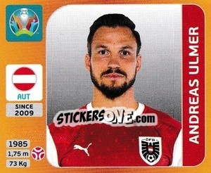 Sticker Andreas Ulmer - UEFA Euro 2020 Tournament Edition. 678 Stickers version n. 244 - Panini