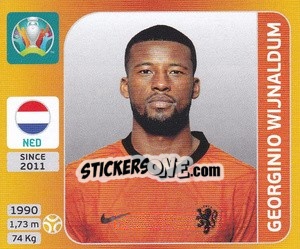 Sticker Georginio Wijnaldum - UEFA Euro 2020 Tournament Edition. 678 Stickers version - Panini