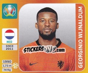 Sticker Georginio Wijnaldum - UEFA Euro 2020 Tournament Edition. 678 Stickers version n. 284 - Panini