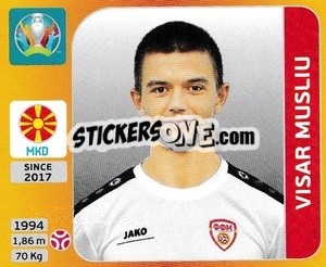 Cromo Visar Musliu - UEFA Euro 2020 Tournament Edition. 678 Stickers version - Panini