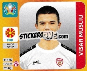 Sticker Visar Musliu - UEFA Euro 2020 Tournament Edition. 678 Stickers version n. 293 - Panini