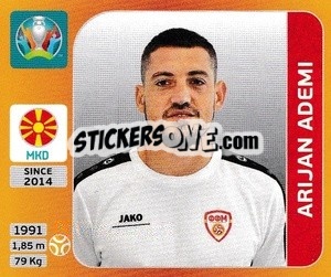 Sticker Arijan Ademi - UEFA Euro 2020 Tournament Edition. 678 Stickers version - Panini